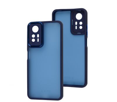 Чохол для Xiaomi Redmi Note 12S Luxury Metal Lens синій