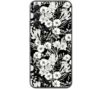 Чохол для Samsung Galaxy A24 (A245) MixCase квіти чорно-білі