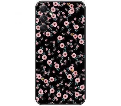 Чохол для Samsung Galaxy A24 (A245) MixCase квіти на чорному
