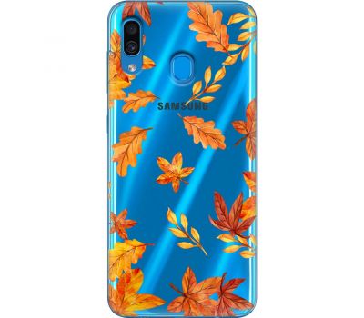 Чохол для Samsung Galaxy A20 / 30 MixCase осінь осінні листочки