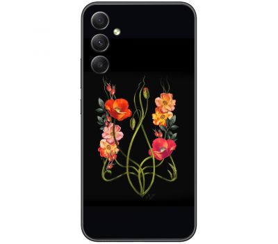 Чохол для Samsung Galaxy A24 (A245) MixCase патротичні Тризуб з квітів