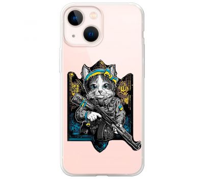 Чохол для iPhone 14 MixCase патріотичні кіт захисник