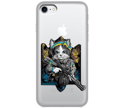 Чохол для iPhone 7 Plus / 8 Plus MixCase патріотичні кіт захисник