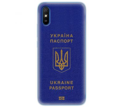 Чохол для Xiaomi Redmi 9A MixCase патріотичні Україна паспорт