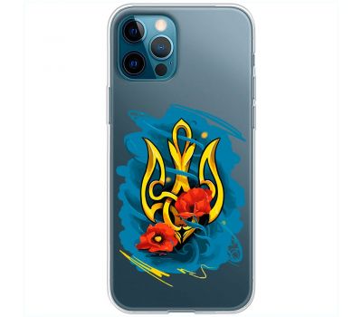 Чохол для iPhone 12 Pro MixCase патріотичні герб із маками