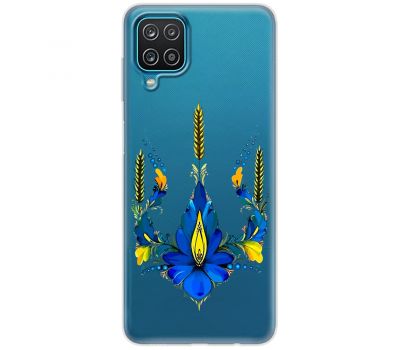 Чохол для Samsung Galaxy A12 / M12 MixCase патріотичні тризуб з квітів