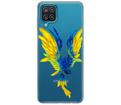 Чохол для Samsung Galaxy A12 / M12 MixCase патріотичні жовто-синій птах
