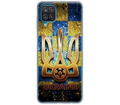 Чохол для Samsung Galaxy A12 / M12 MixCase патріотичні позолочений тризуб