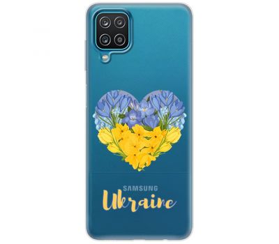 Чохол для Samsung Galaxy M33 (M336) MixCase патріотичні  серце з квітами