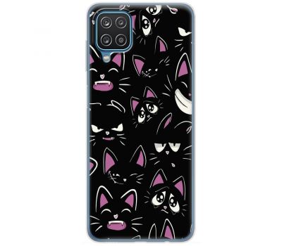 Чохол для Samsung Galaxy A12 / M12 MixCase мультики black cat