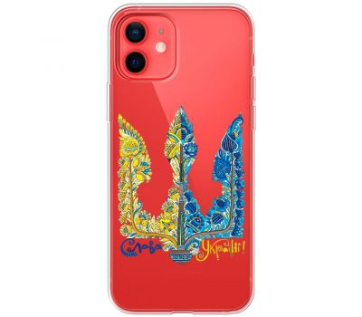 Чохол для iPhone 12 mini MixCase патріотичні герб із колосками