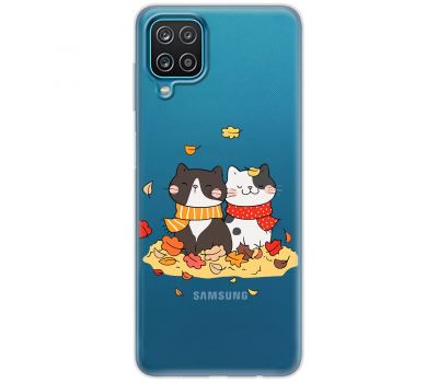 Чохол для Samsung Galaxy A12 / M12 MixCase осінь котяча осінь