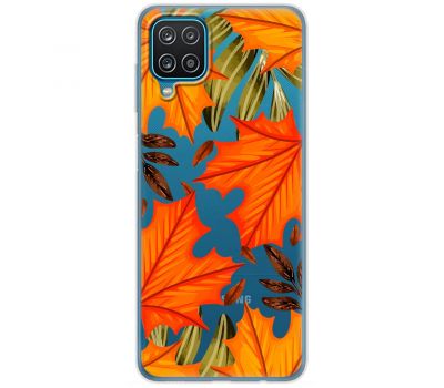 Чохол для Samsung Galaxy A12 / M12 MixCase осінь жовто-червоне листя клену