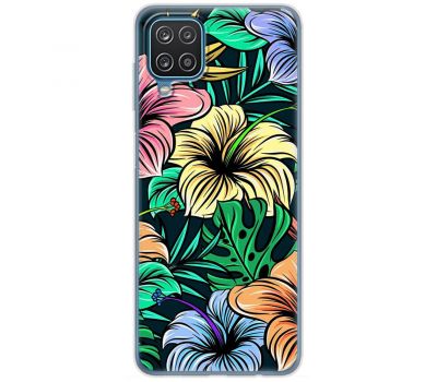 Чохол для Samsung Galaxy A12 / M12 MixCase квіти тропіки