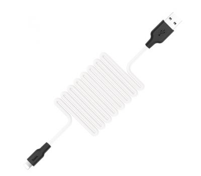Кабель USB Hoco X21 Silicone Lightning 2A 1m білий 3362272