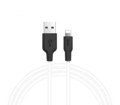 Кабель USB Hoco X21 Silicone Lightning 2A 1m білий 3362271