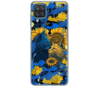 Чохол для Samsung Galaxy A12 / M12 MixCase патротичні cats in a sunflower