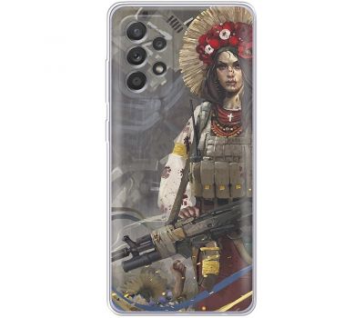 Чохол для Samsung Galaxy A13 (A135) MixCase патріотичні дівчина воїн