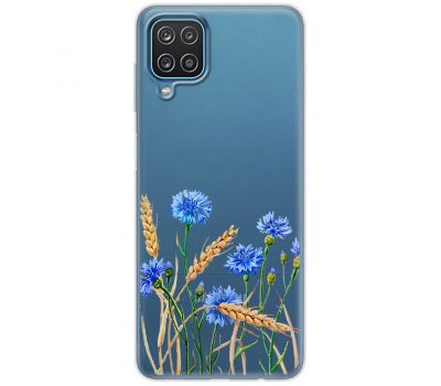 Чохол для Samsung Galaxy A12 / M12 Mixcase квіти волошки в пшениці