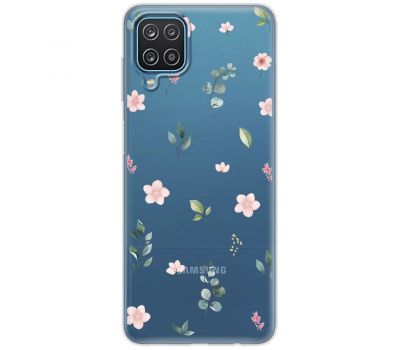 Чохол для Samsung Galaxy A12 / M12 Mixcase квіти патерн квіти гілки евкаліпт