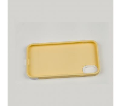 Чохол для iPhone Xr Bichromatic creamy-yellow/white 3362420