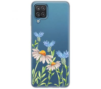 Чохол для Samsung Galaxy M33 (M336) Mixcase квіти волошки та ромашки