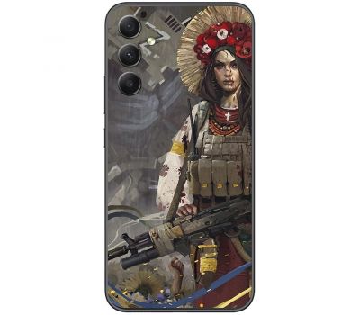 Чохол для Samsung Galaxy A54 (A546) MixCase патріотичні дівчина воїн