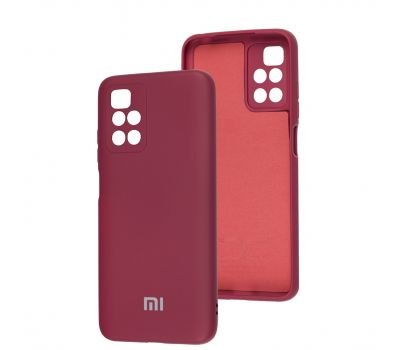 Чохол для Xiaomi Redmi 10 Full camera бордовий