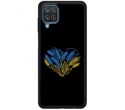 Чохол для Samsung Galaxy A12 / M12 MixCase патріотичні синьо-жовта пшениця