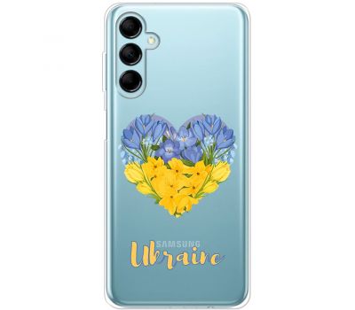 Чохол для Samsung Galaxy M14 (M146) MixCase патріотичні серце з квітами