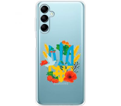 Чохол для Samsung Galaxy M14 (M146) MixCase патріотичні герб у квітах