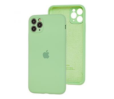 Чохол для iPhone 11 Pro Max Silicone Slim Full camera mint