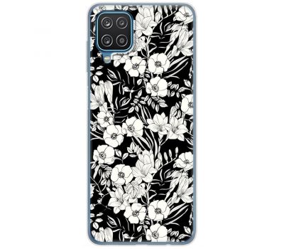 Чохол для Samsung Galaxy M33 (M336) MixCase квіти чорно-білі