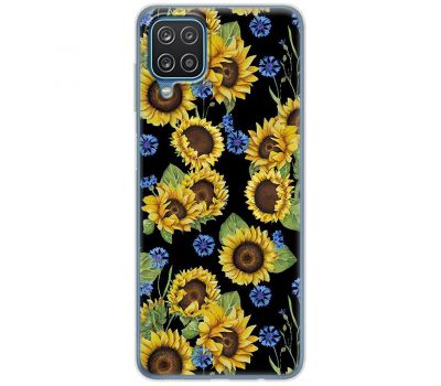 Чохол для Samsung Galaxy A12 / M12 MixCase квіти соняшники