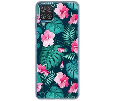 Чохол для Samsung Galaxy A12 / M12 MixCase квіти тропічні