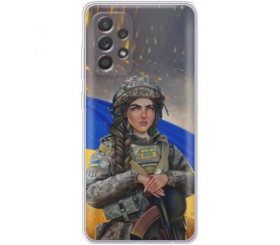 Чохол для Samsung Galaxy A52 MixCase патріотичні дівчина воїн