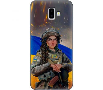 Чохол для Samsung Galaxy J6+ 2018 (J610) MixCase патріотичні дівчина воїн