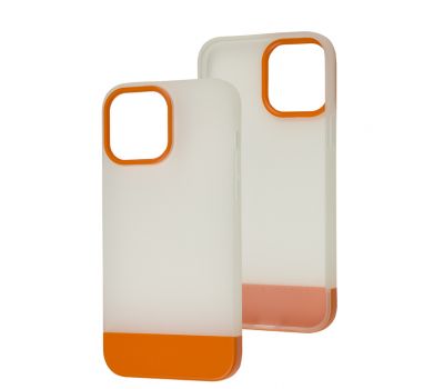 Чохол для iPhone 13 Pro Max Bichromatic matte/orange