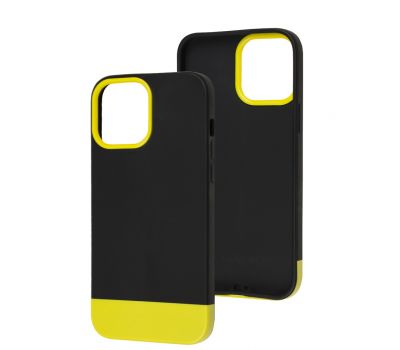 Чохол для iPhone 13 Pro Max Bichromatic black / yellow