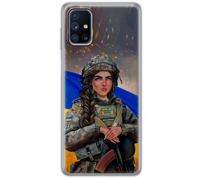 Чохол для Samsung Galaxy M51 (M515) MixCase патріотичні дівчина воїн