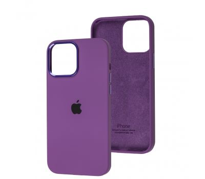 Чохол для iPhone 13 Pro Max New silicone Metal Buttons grape