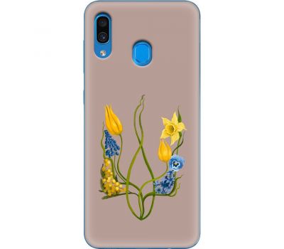 Чохол для Samsung Galaxy A20 / A30 MixCase патріотичні квіти у формі герба