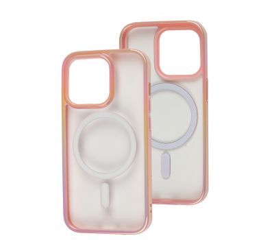Чехол для iPhone 14 Pro WAVE Blinding light MagSafe pink