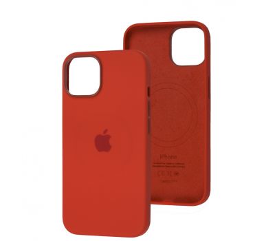Чохол для iPhone 14 MagSafe Silicone Full Size red
