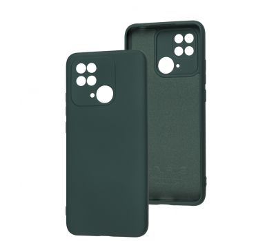 Чохол для Xiaomi Redmi 10C Wave colorful forest green