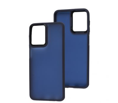 Чохол для Samsung Galaxy M33 (M336) Lyon Frosted navy blue