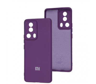 Чохол для Xiaomi  13 Lite Silicone Full camera purple