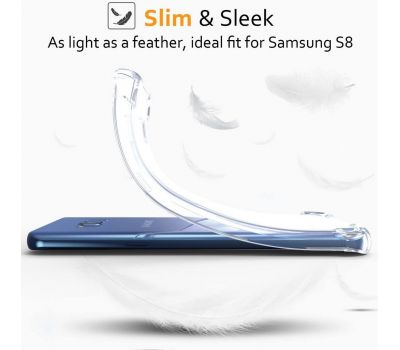 Чохол для Samsung Galaxy S8+ (G955) WXD силіконовий прозорий ударостійкий 3368282