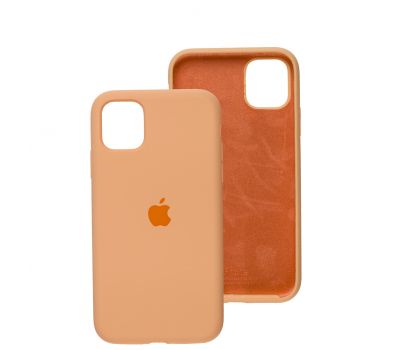 Чохол для iPhone 11 Silicone Full оранжевий / cantaloupe