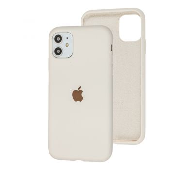 Чохол для iPhone 11 Silicone Full бежевий / antique white
